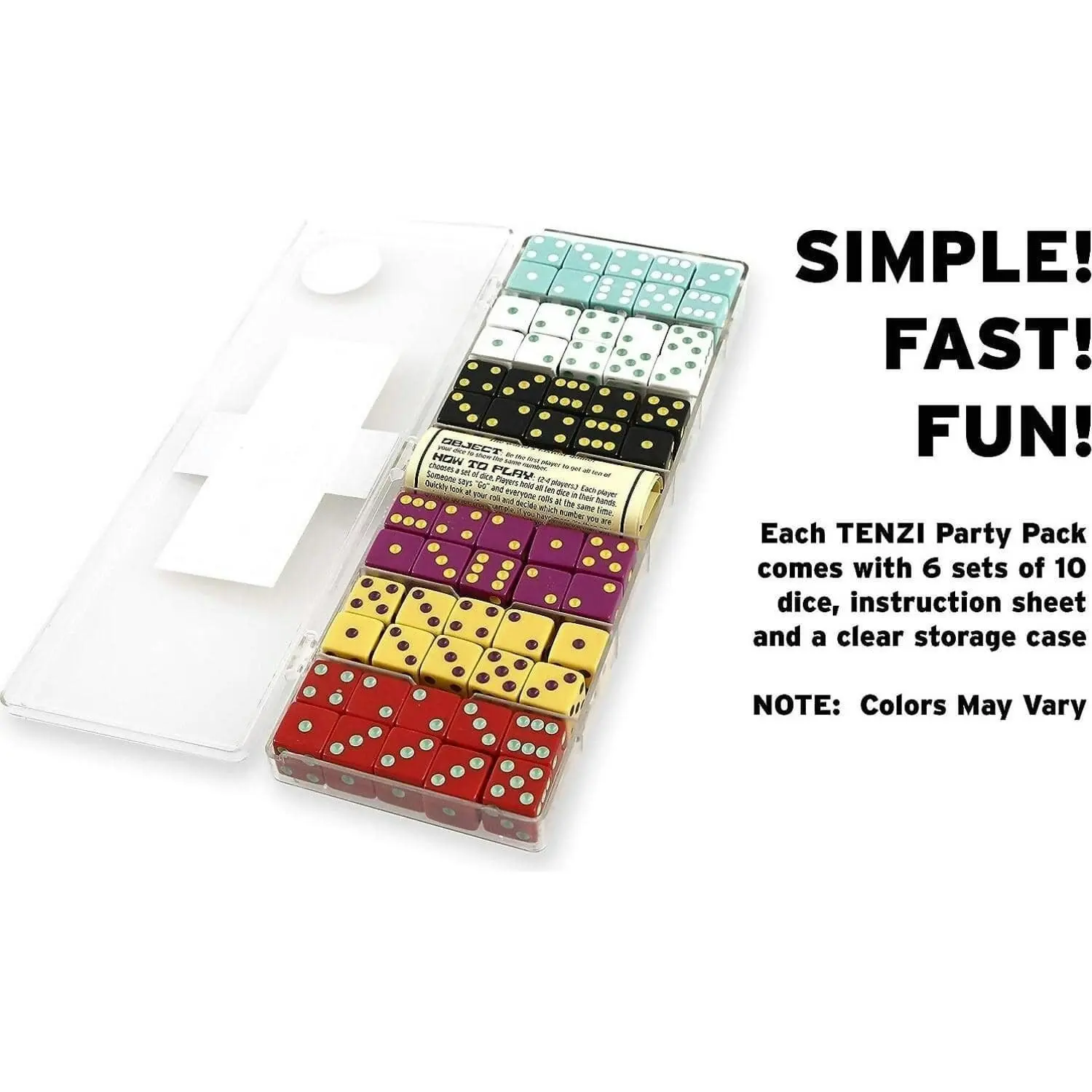 Tenzi Party Pack - 1 Pack - Assorted Colours