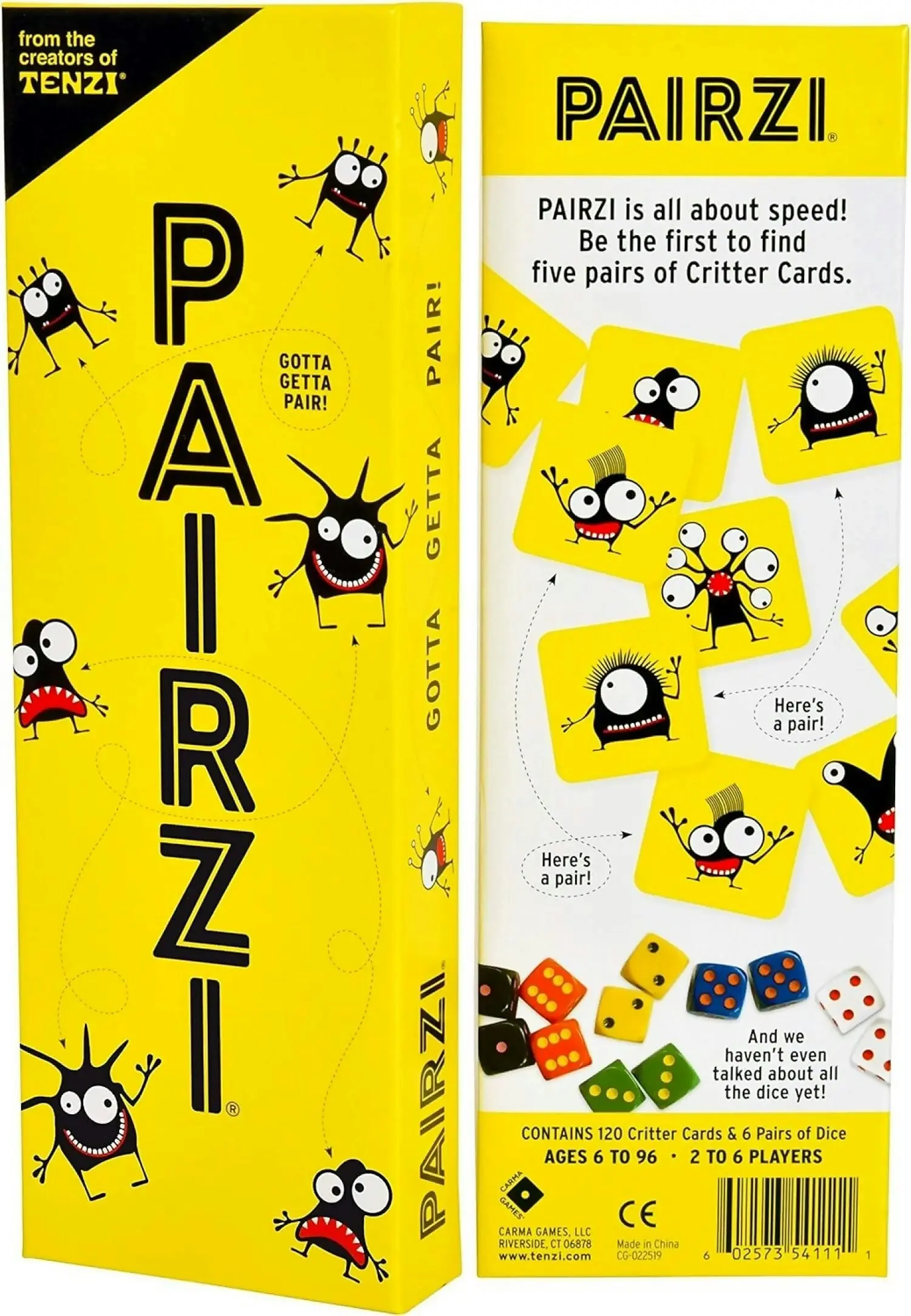 Tenzi - Pairzi - Card Game