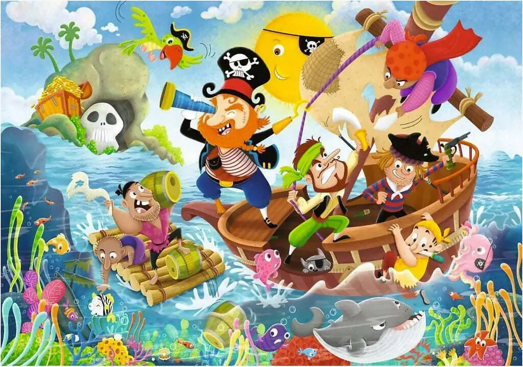 Ravensburger - Land Ahoy! Pirates Jigsaw Puzzle 24 Pieces