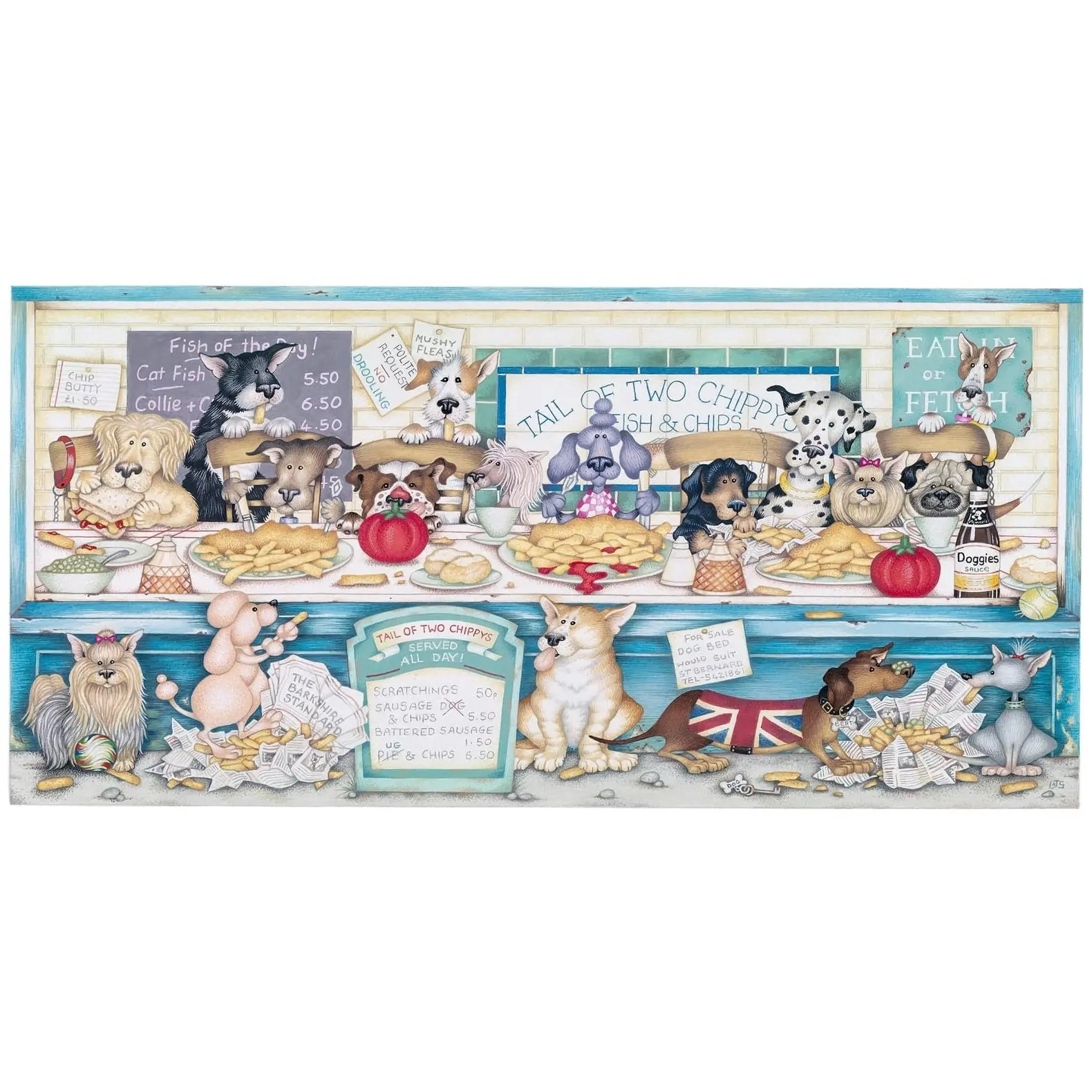 Gibsons - Tail Of Two Chippys Jigsaw Puzzle 636 Pieces