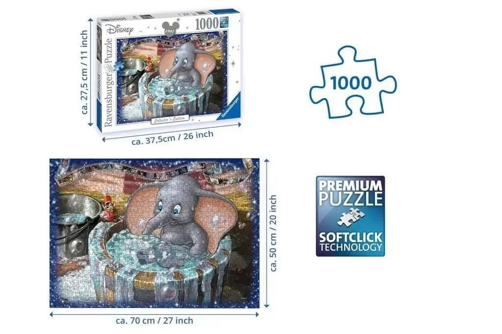 Ravensburger - Disney Moments 1941 Dumbo Jigsaw Puzzle 1000 Pieces