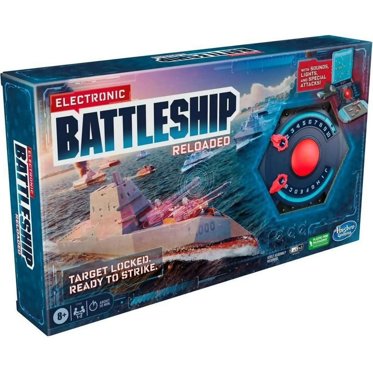 Hasbro - Electronic Battleship Board Game For Families And Kids Strategy Naval Combat Game Family Gifts Family Games Games For Kids