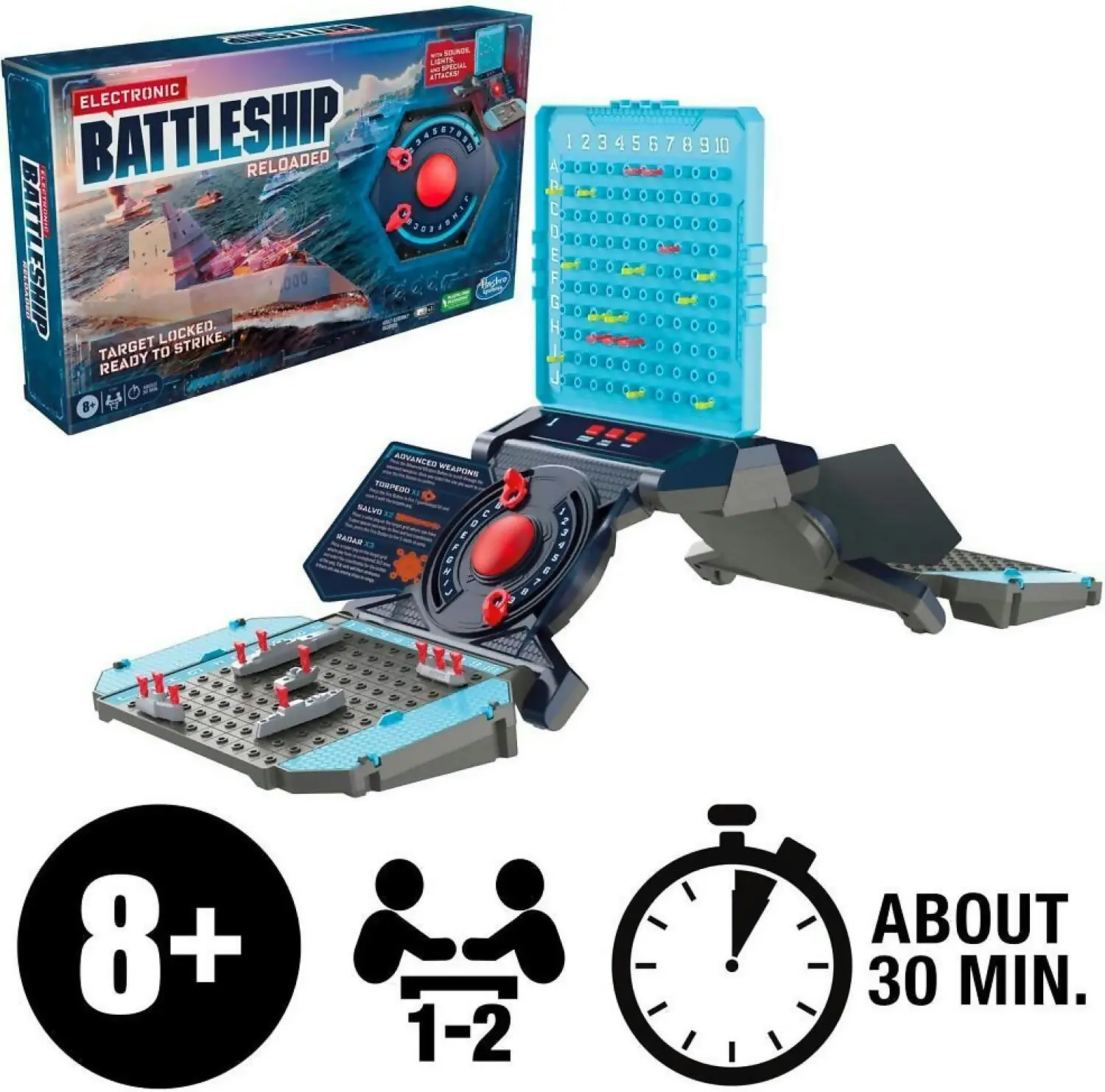 Hasbro - Electronic Battleship Board Game For Families And Kids Strategy Naval Combat Game Family Gifts Family Games Games For Kids