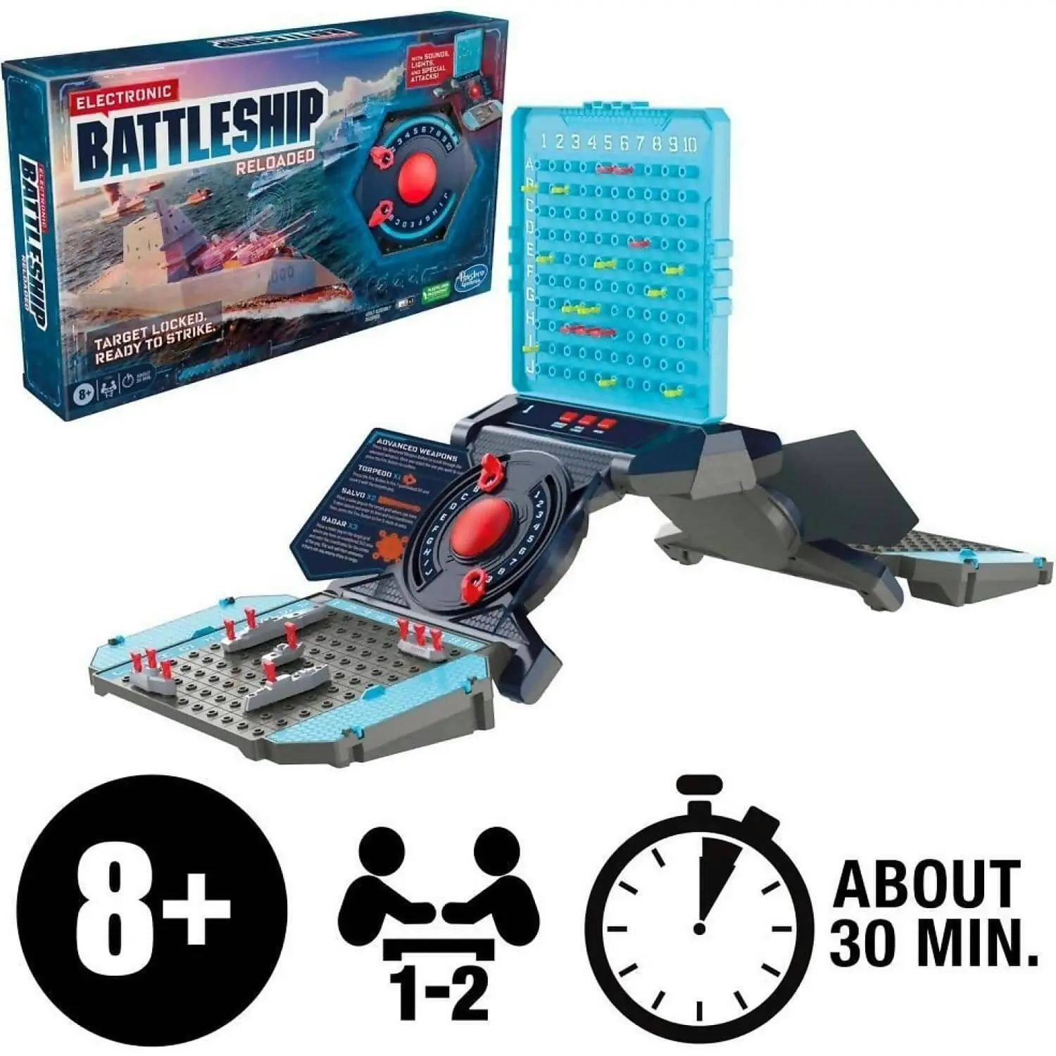 Hasbro - Electronic Battleship Board Game For Families And Kids Strategy Naval Combat Game Family Gifts Family Games Games For Kids