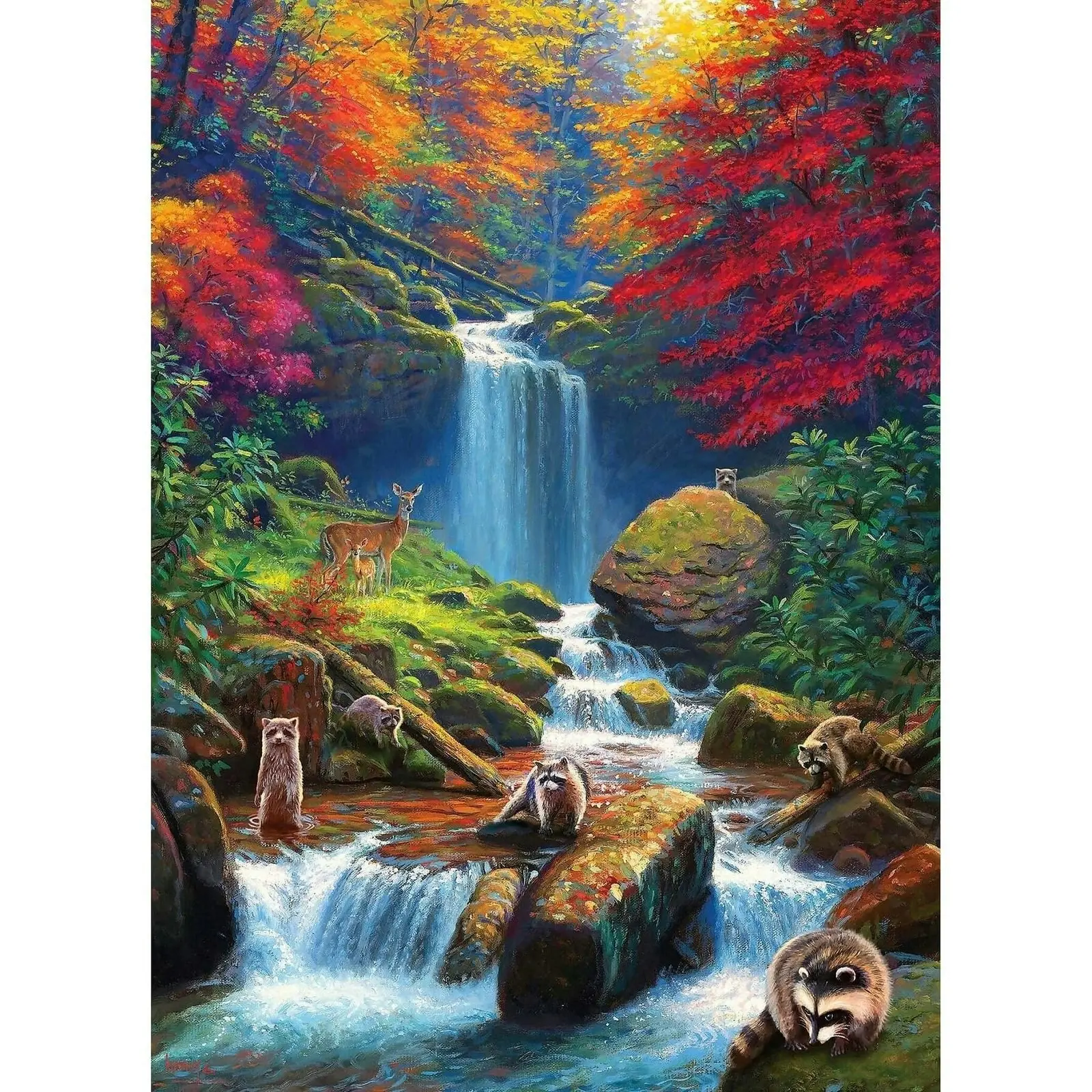 Cobble Hill - Mystic Falls In Autumn - Jigsaw Puzzle 1000pc