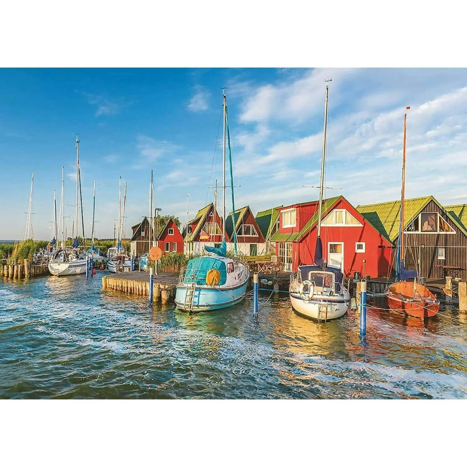 Ravensburger - Colourful Harbourside Germany Jigsaw Puzzle 1000 Pieces