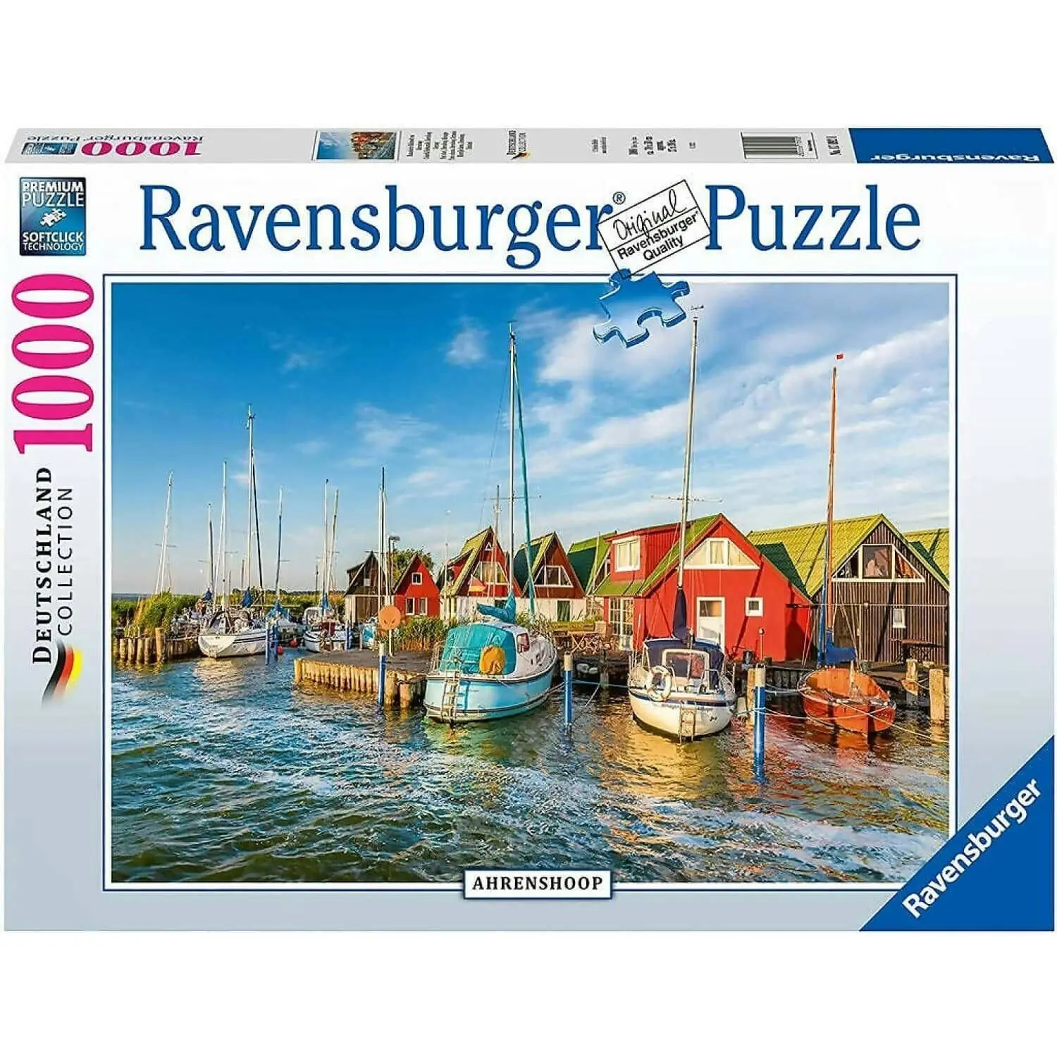 Ravensburger - Colourful Harbourside Germany Jigsaw Puzzle 1000 Pieces