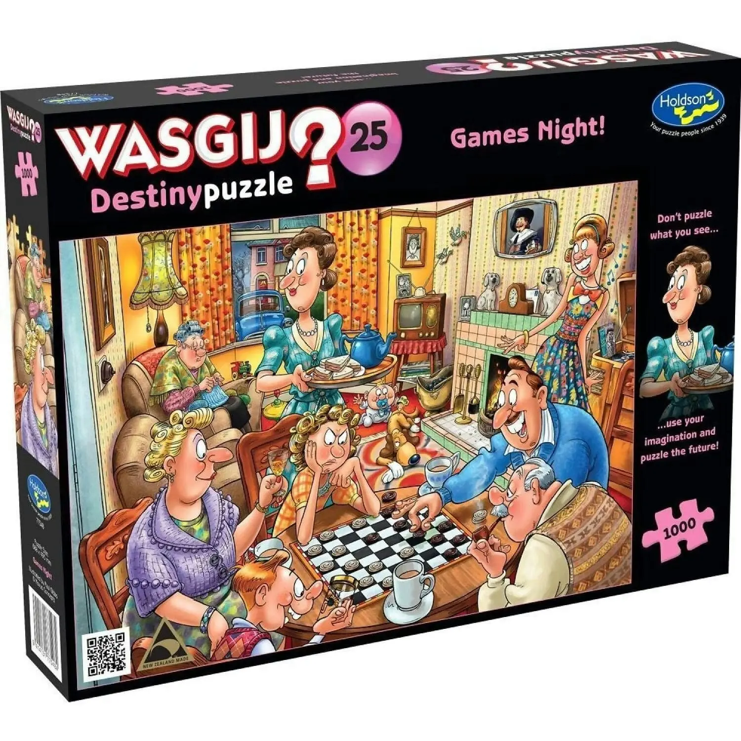 Wasgij - Destiny 25 - Games Night Holdson Jigsaw Puzzle 1000 Pieces