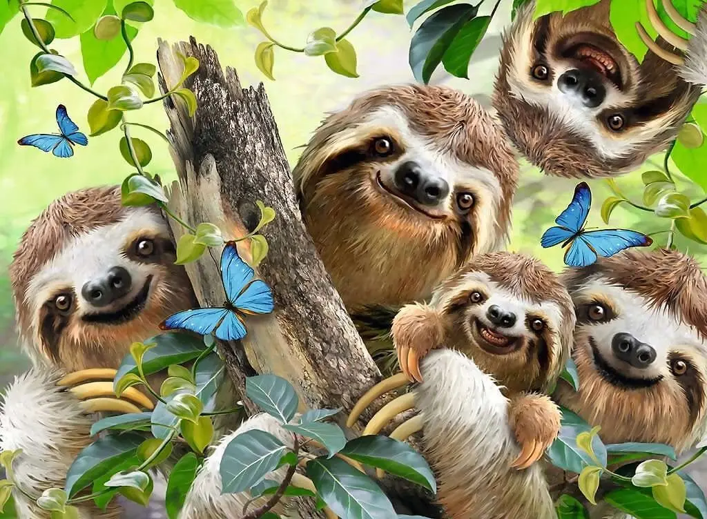 Ravensburger - Sloth Selfie Jigsaw Puzzle 500 Pieces