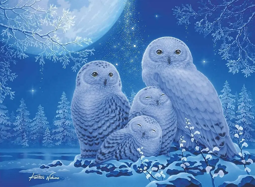 Ravensburger - Owls In The Moonlight Jigsaw Puzzle 500 Pieces