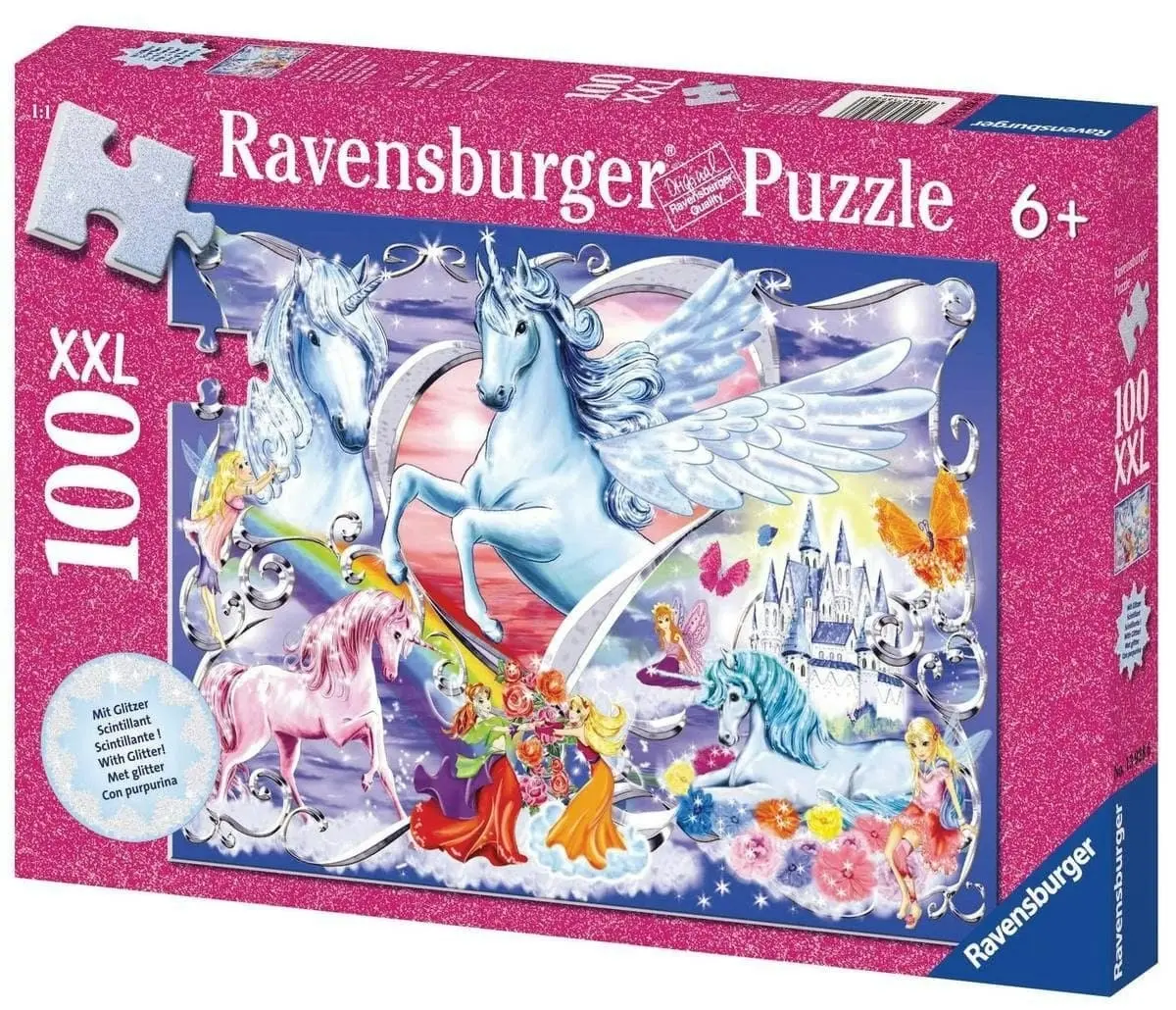 Ravensburger - Amazing Unicorns Glitter 100 Pieces Jigsaw Puzzle