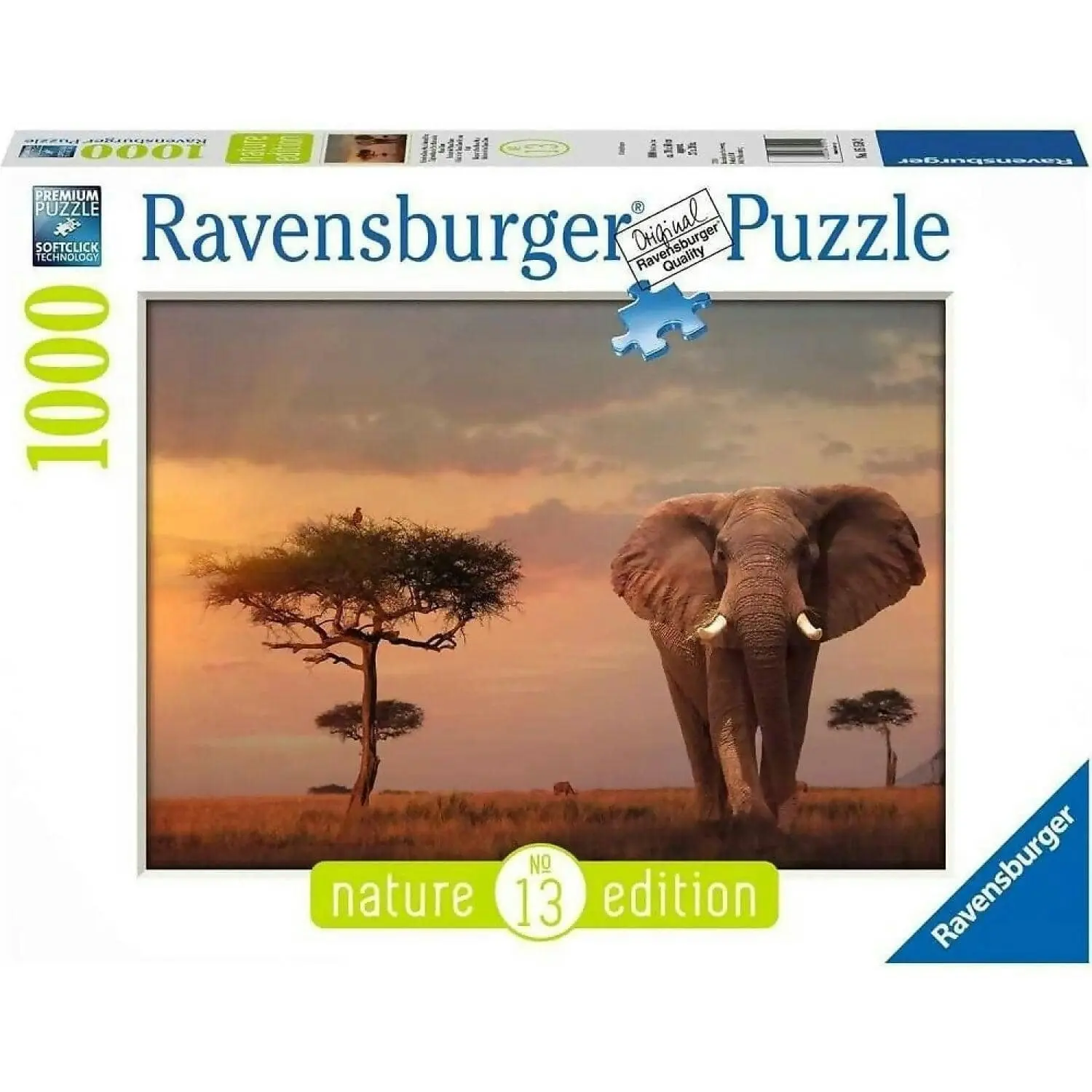 Ravensburger - Elephant Of The Massai Mara Jigsaw Puzzle 1000pc