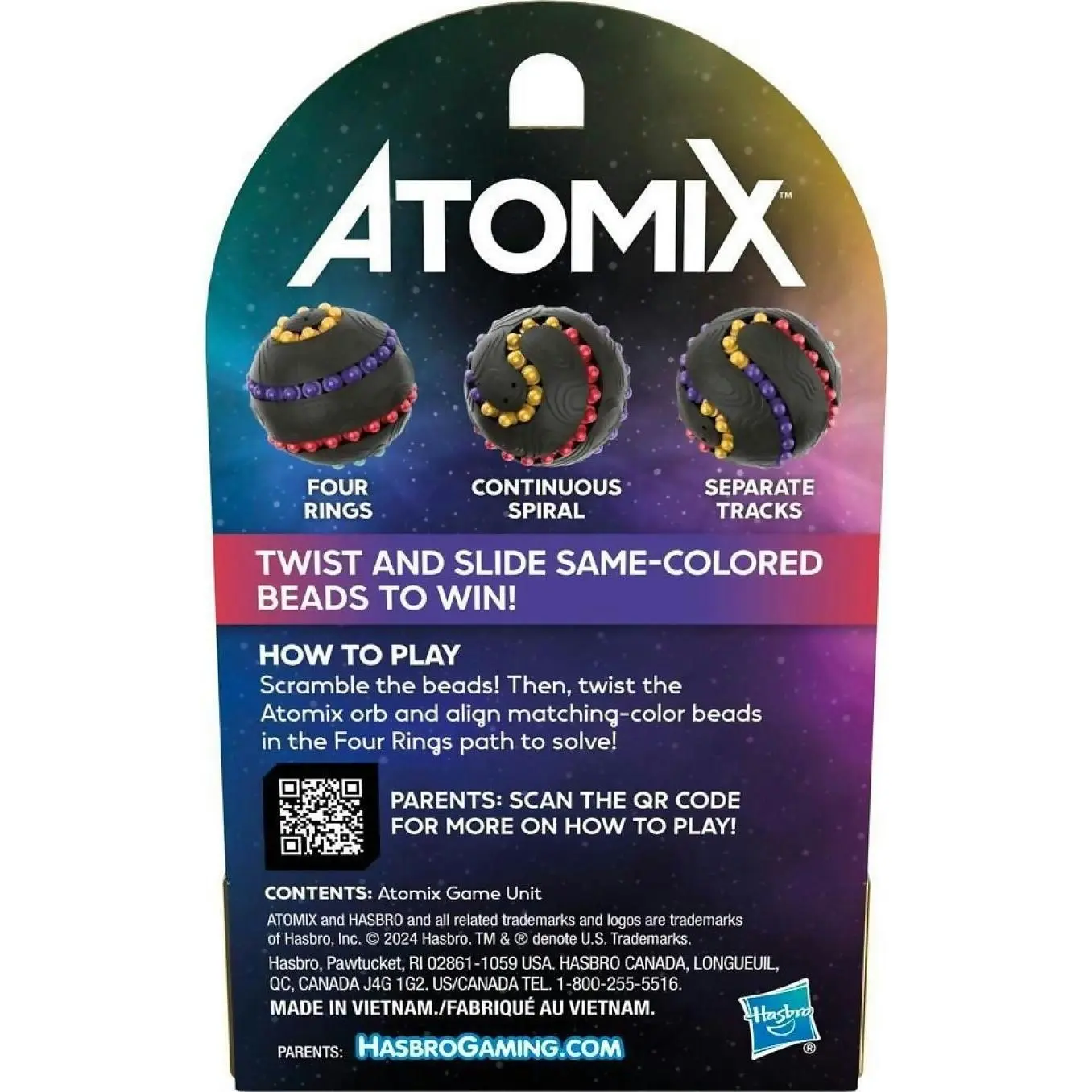 Atomix - Game Brainteaser Puzzle Sphere For 1 Player Fidget Toys For Ages 7+ - Hasbro