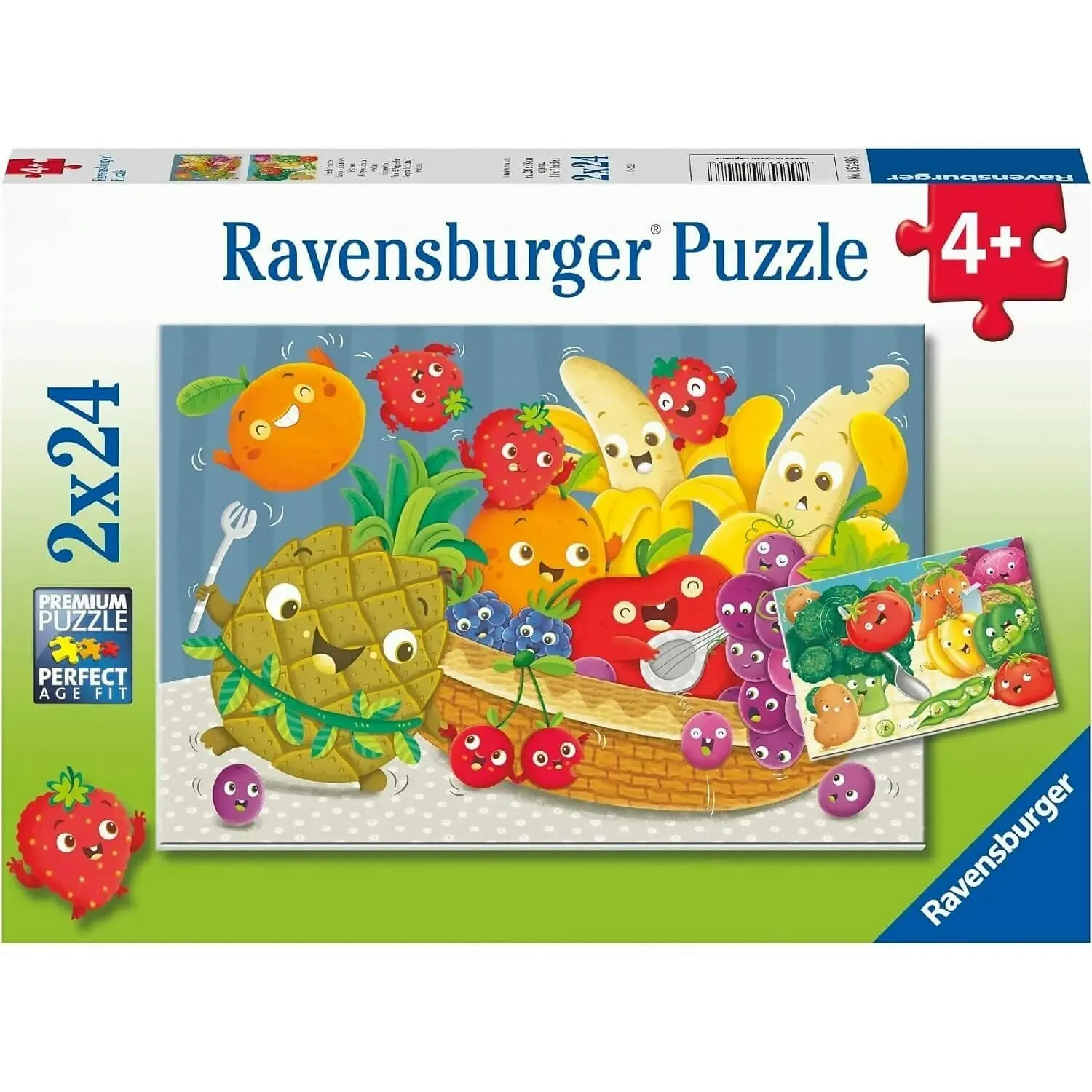 Ravensburger - Fruit & Veggie Jigsaw Puzzle 2 x 24pc