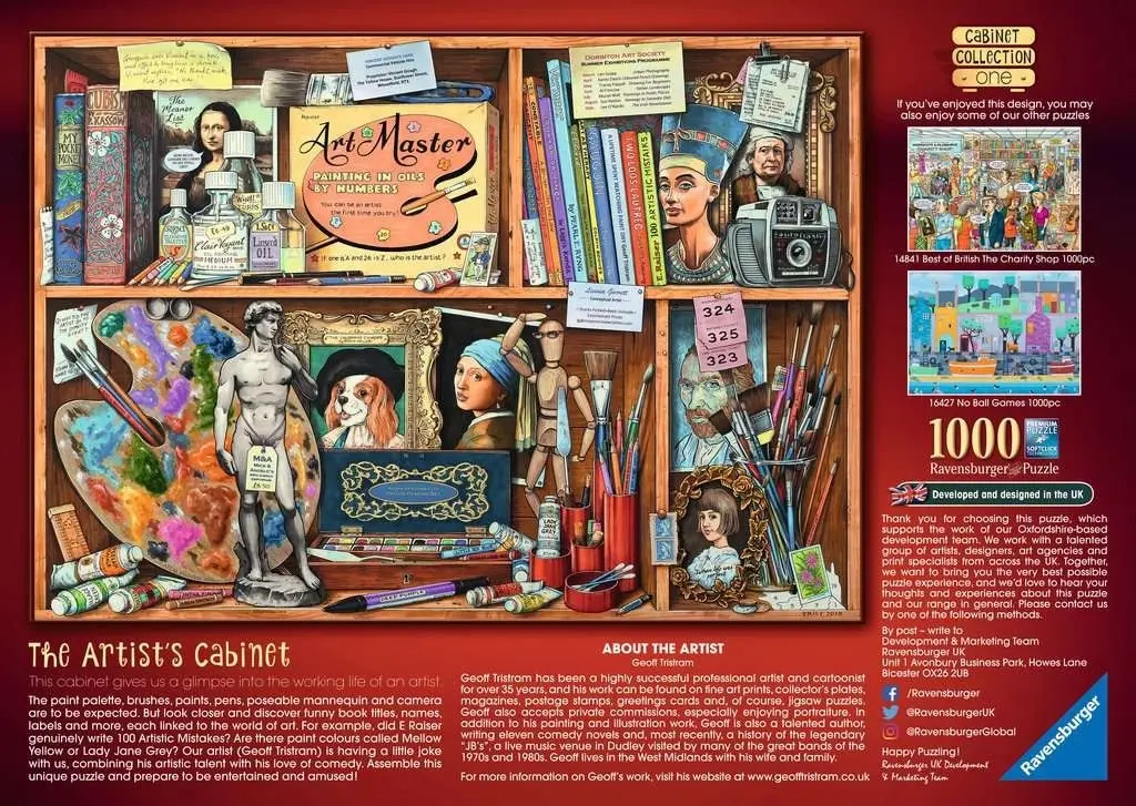 Ravensburger - The Artist's Cabinet Jigsaw Puzzle 1000 Pieces