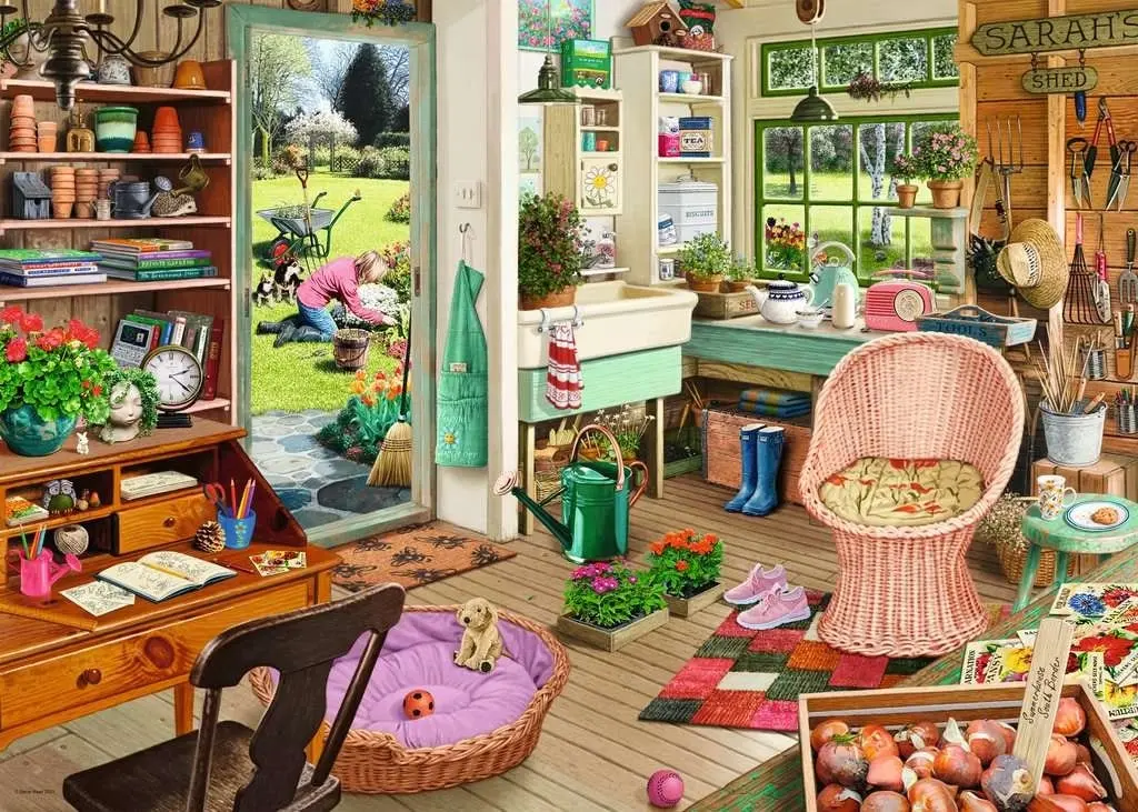 Ravensburger - My Haven No 8 The Gardeners Shed Jigsaw Puzzle 1000 Pieces