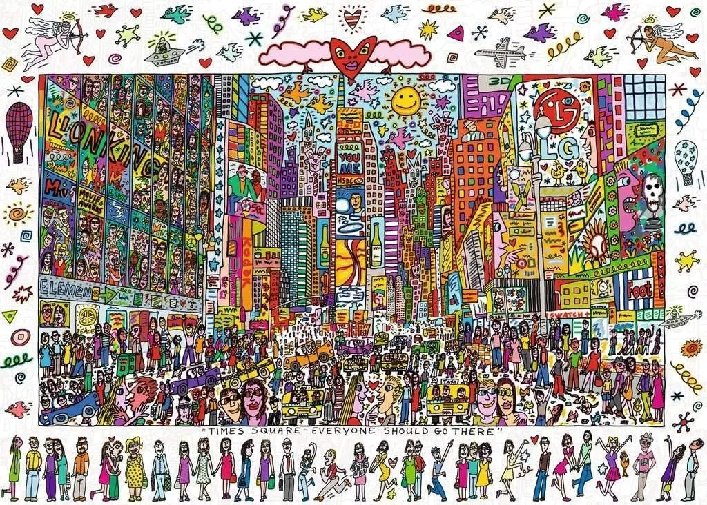 Ravensburger - James Rizzi Times Square 1000 Pieces Jigsaw Puzzle