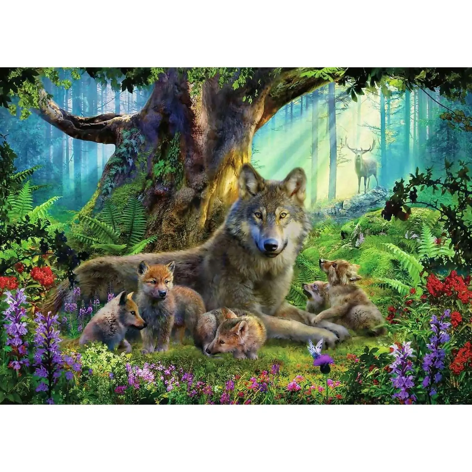 Ravensburger - Wolves In Forest Jigsaw Puzzle 1000pc