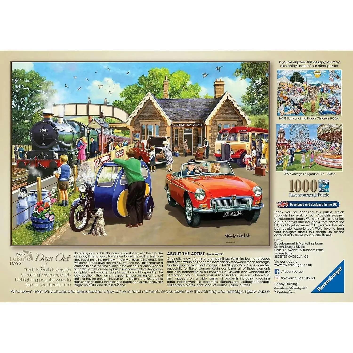 Ravensburger - Leisure Days No6 Days Out Jigsaw Puzzle 1000pc