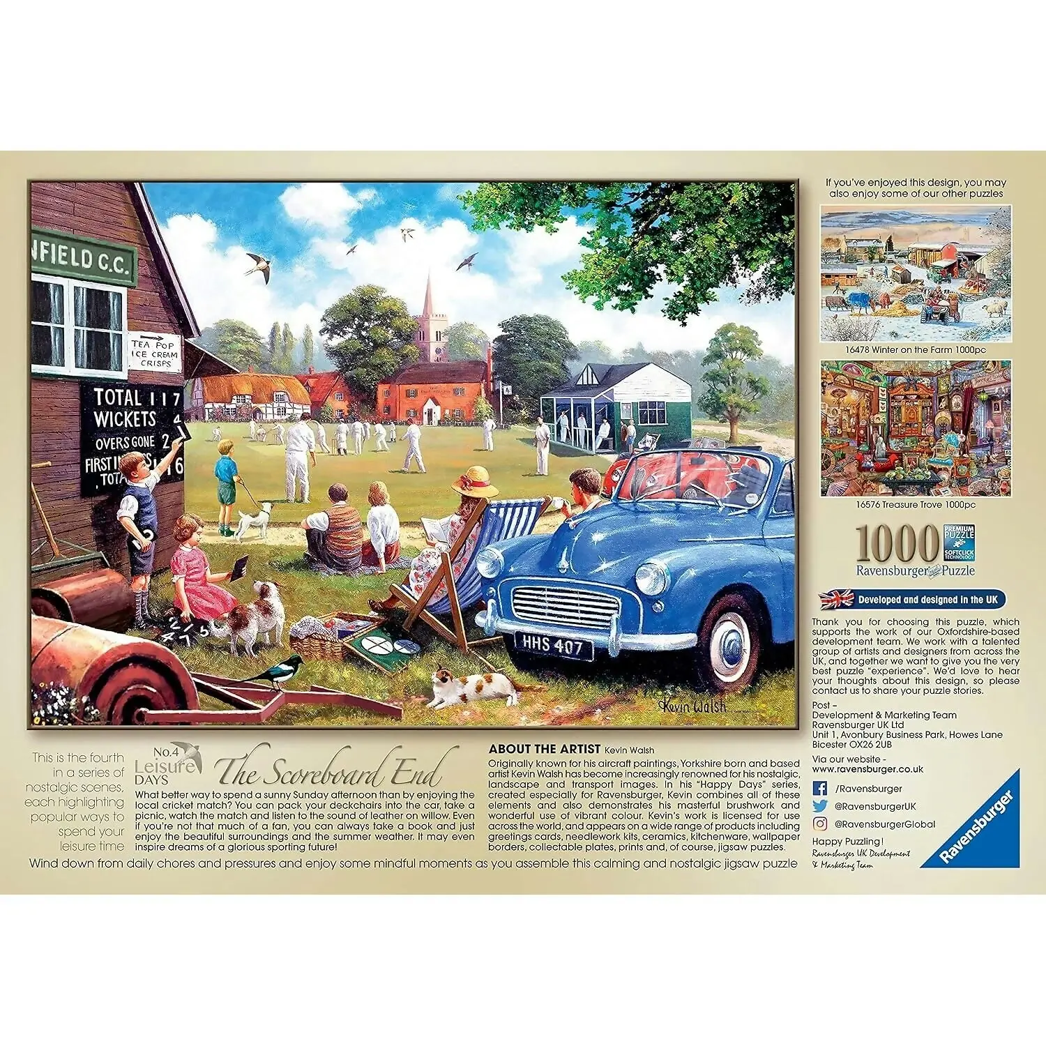 Ravensburger - The Scoreboard End Jigsaw Puzzle 1000pc