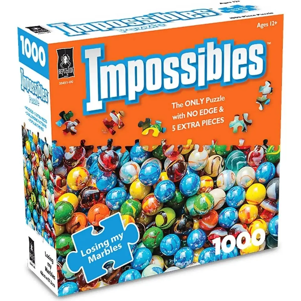 U Games - Impossibles Losing My Marbles 1000pc Jigsaw Puzzle Bepuzzled