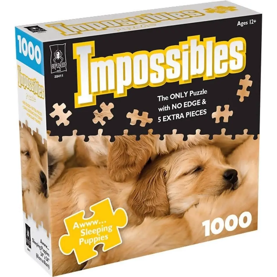 U Games - Impossibles Aww… Sleeping Puppies 1000pc Jigsaw Puzzle Bepuzzled