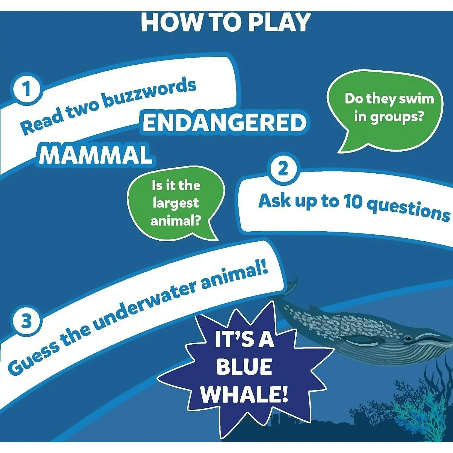 Skillmatics - Guess In 10 Underwater Animals Card game