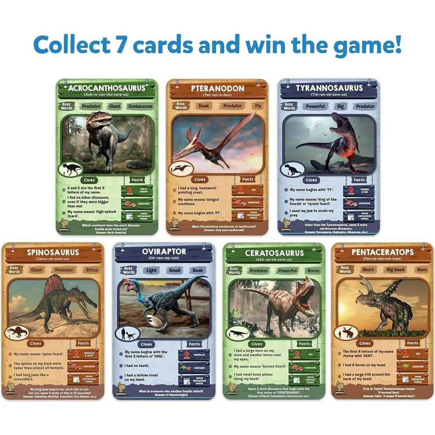 Skillmatics - Guess In 10 Deadly Dinosaurs Card Game