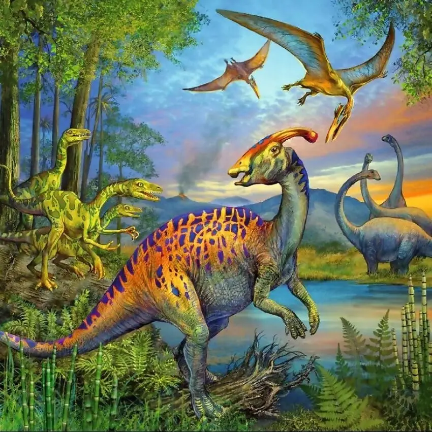 Ravensburger - Dinosaur Fascination Jigsaw Puzzle 3x49 Pieces