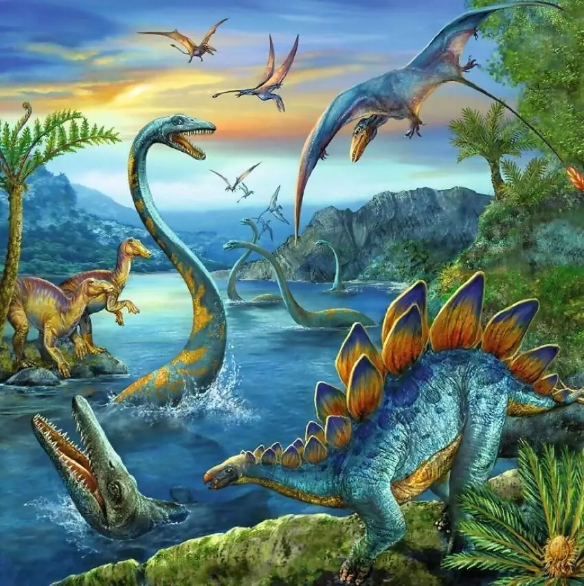 Ravensburger - Dinosaur Fascination Jigsaw Puzzle 3x49 Pieces