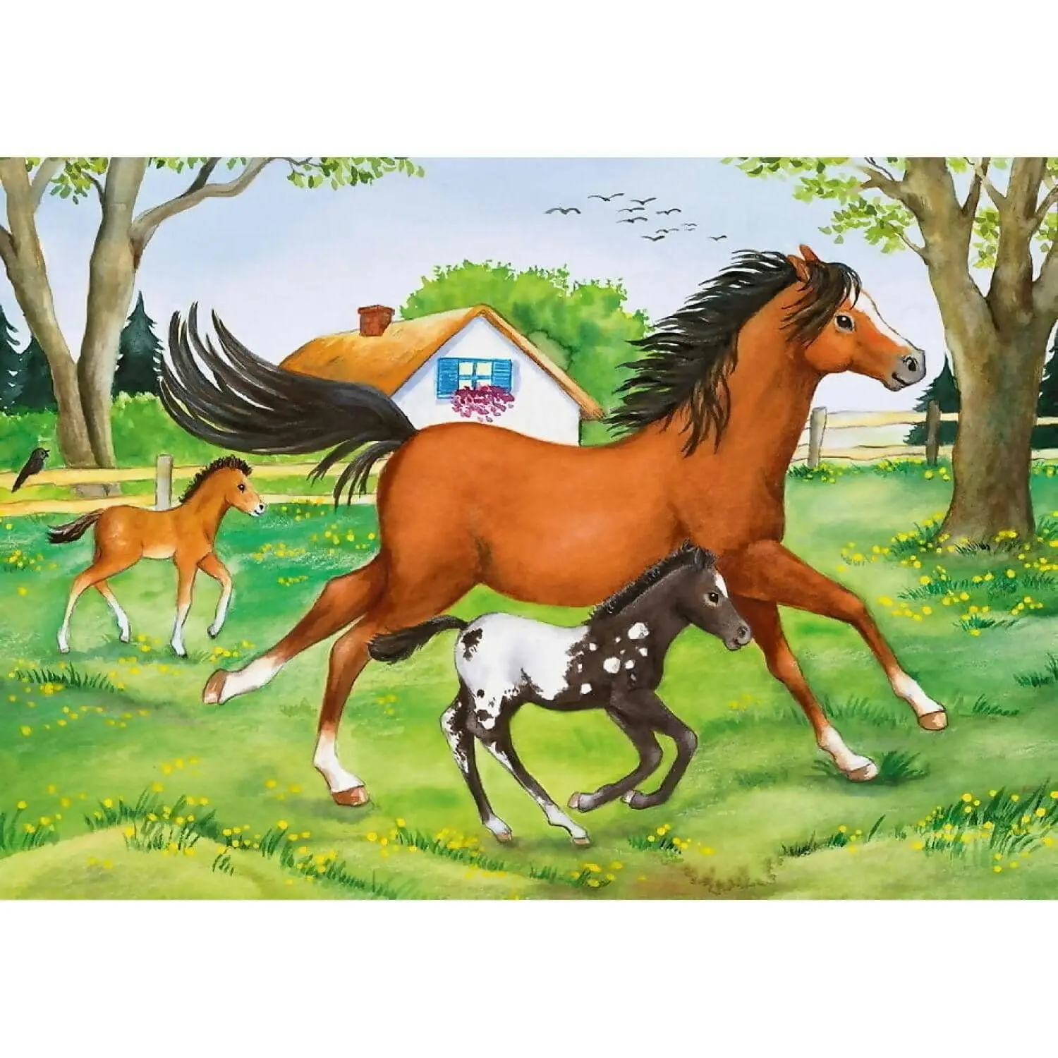 Ravensburger - World Of Horses Jigsaw Puzzle 2x24 Pieces