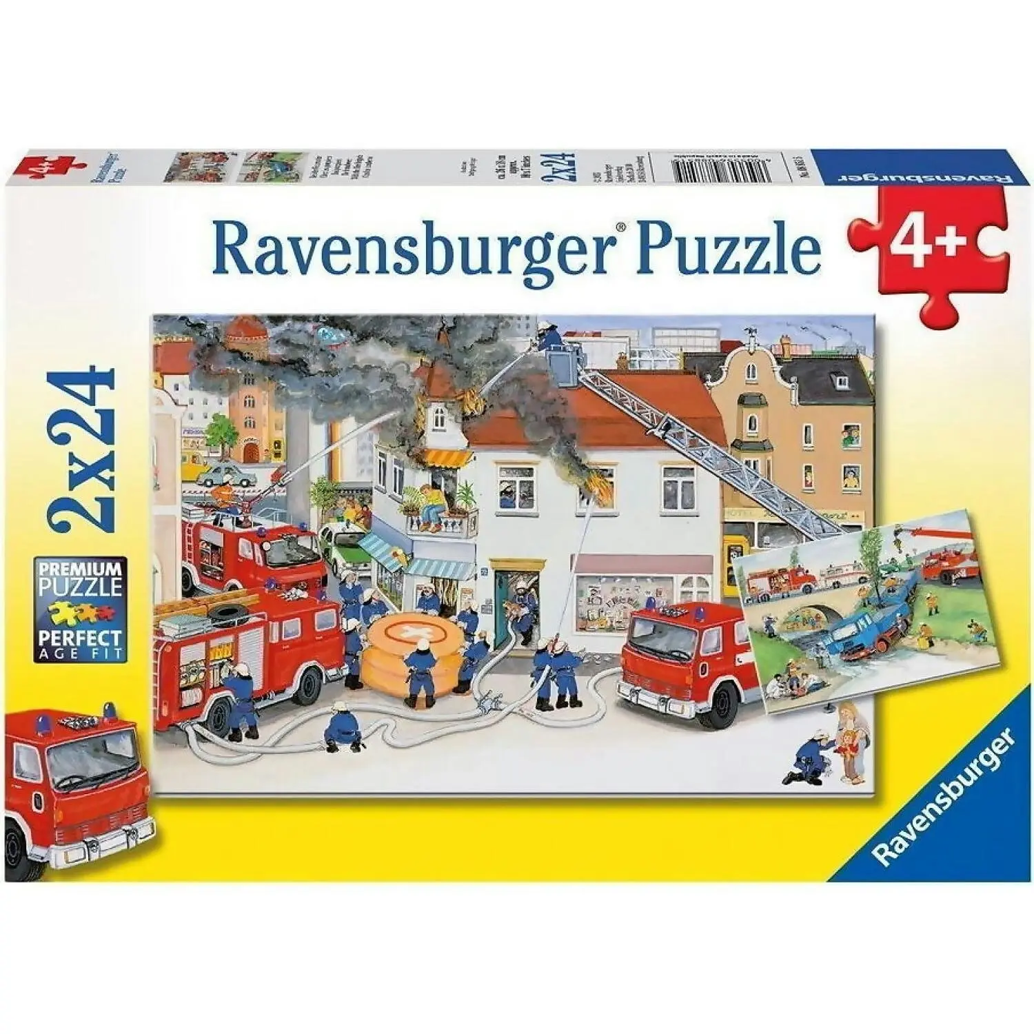 Ravensburger - Busy Fire Brigade Jigsaw Puzzle 2x24 Pieces