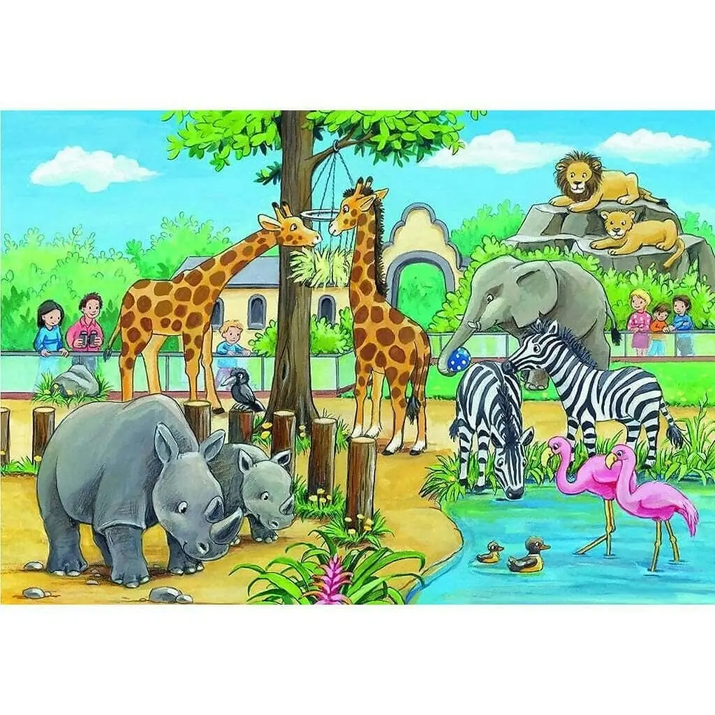 Ravensburger - Early Learning Centre - Welcome To The Zoo 2x24 Pieces Jigsaw Puzzle