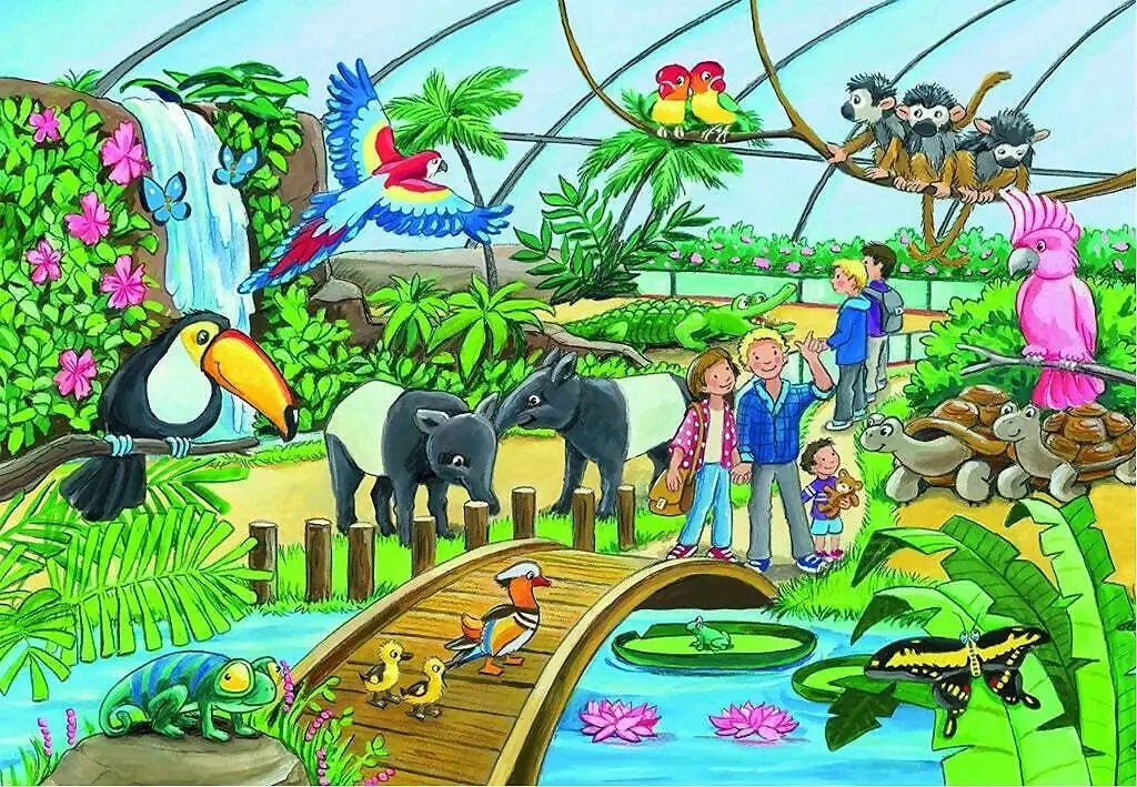 Ravensburger - Early Learning Centre - Welcome To The Zoo 2x24 Pieces Jigsaw Puzzle