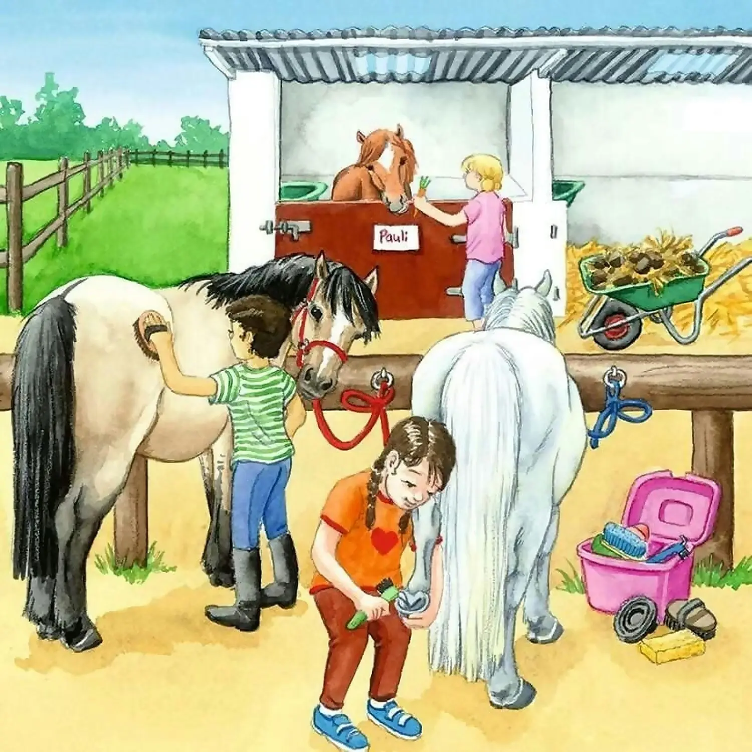 Ravensburger - Day At The Stable Jigsaw Puzzle 3 x 49pc