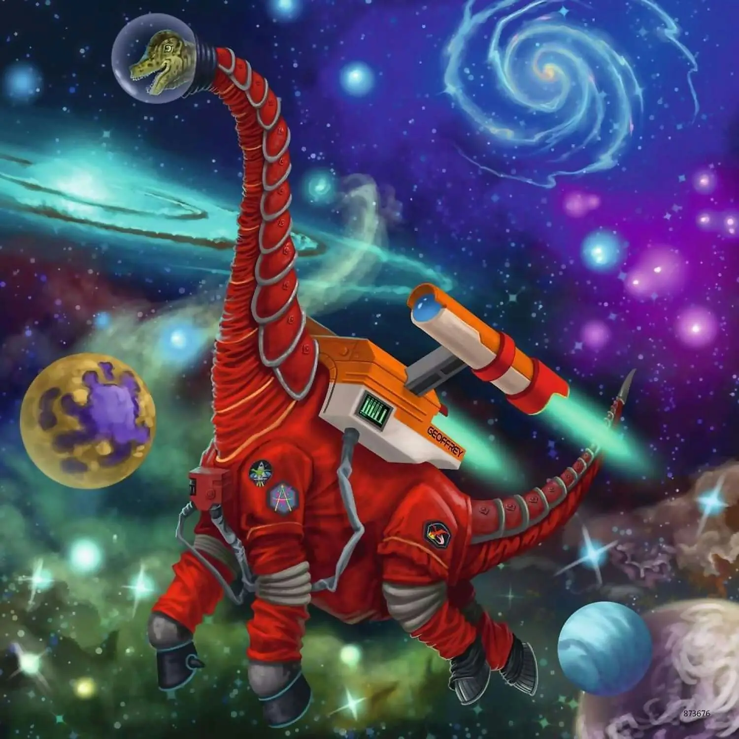 Ravensburger - Dinosaurs In Space Jigsaw Puzzle 3 x 49pc