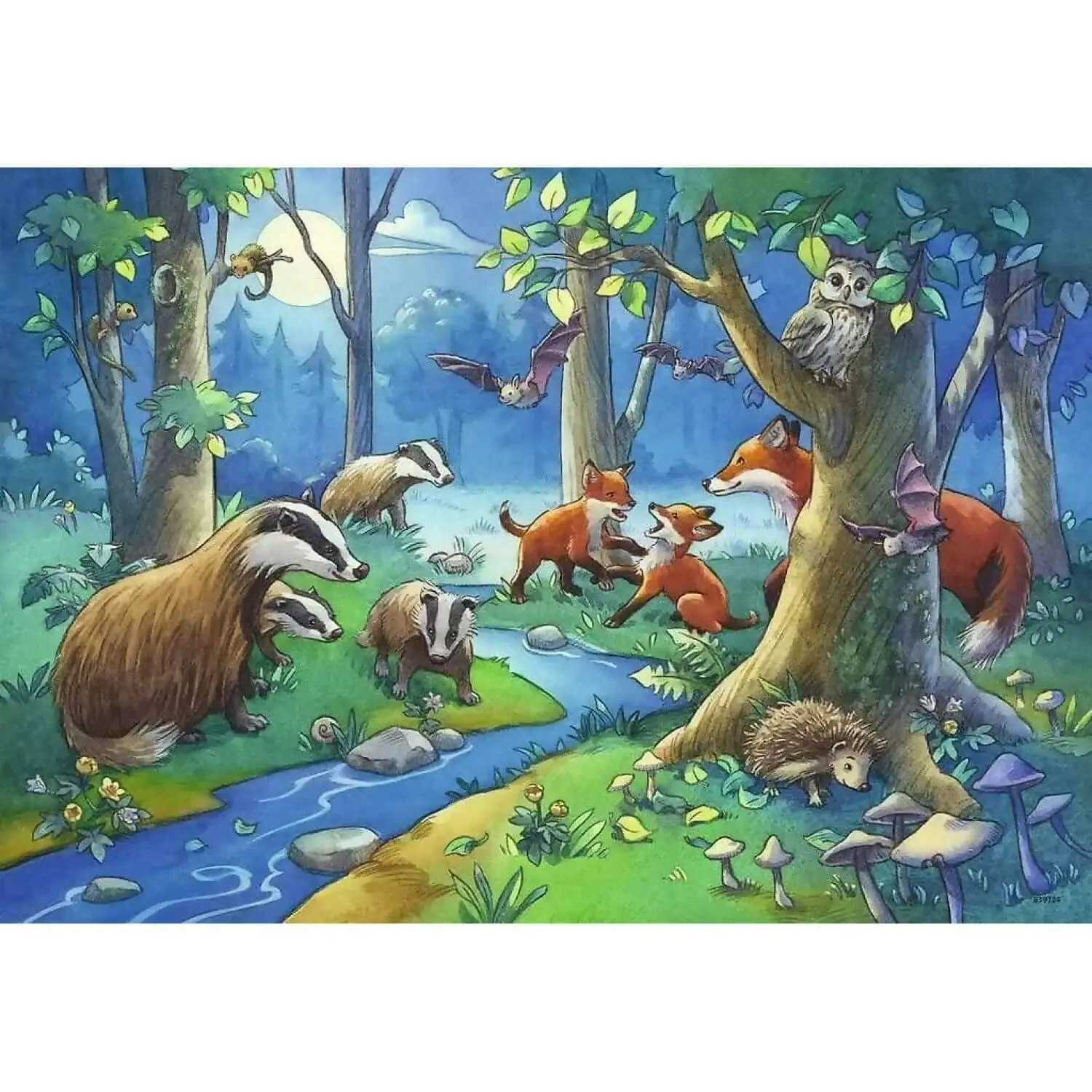 Ravensburger - Cute Forest Animals Jigsaw Puzzle 2 x 24pc