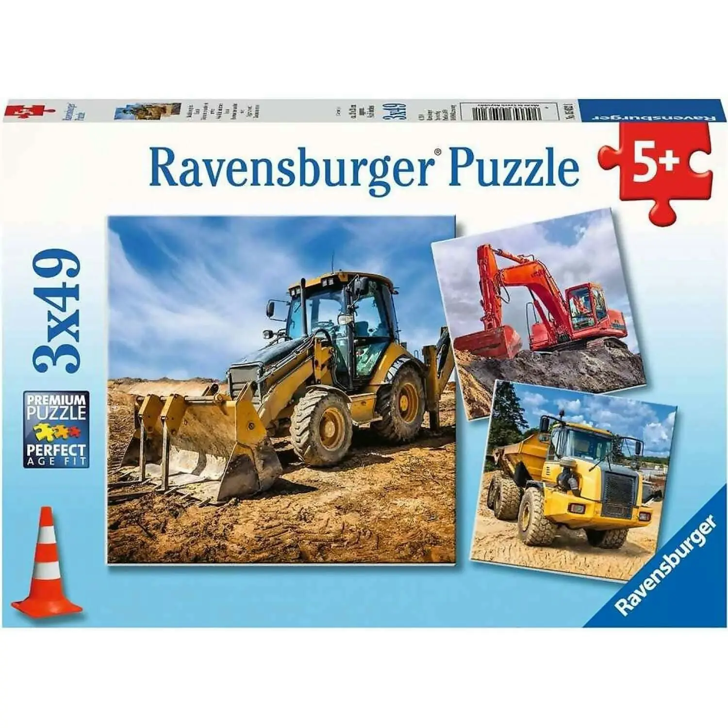 Ravensburger - Diggers At Work Jigsaw Puzzle 3 X 49pc