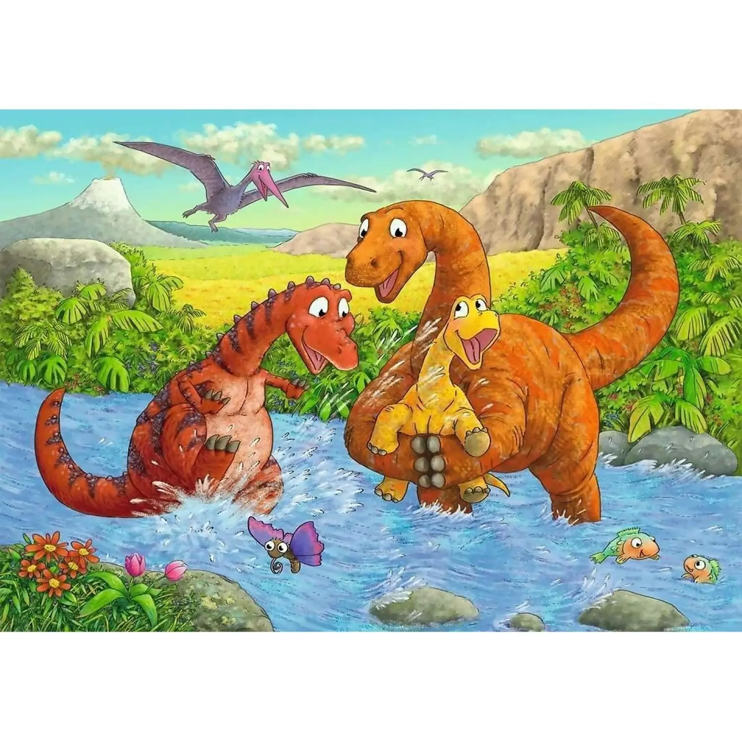 Ravensburger - Dinosaurs At Play Jigsaw Puzzle 2 X 24pc