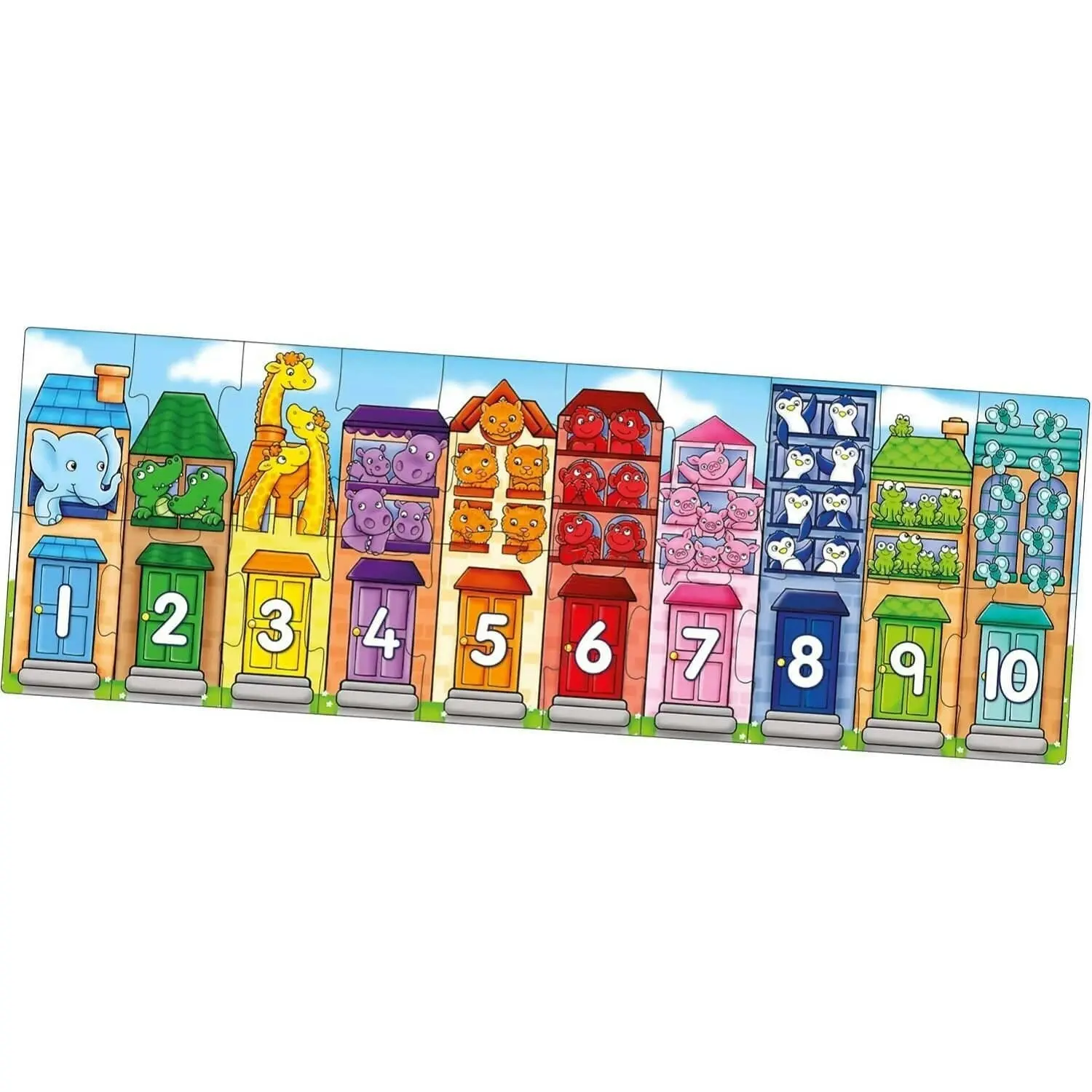 Orchard Toys - Number Street Jigsaw Puzzle 20 Pieces