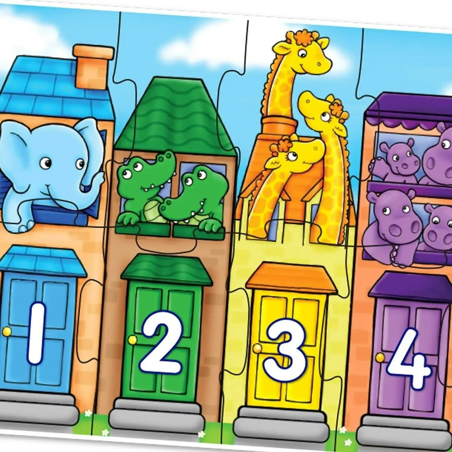 Orchard Toys - Number Street Jigsaw Puzzle 20 Pieces