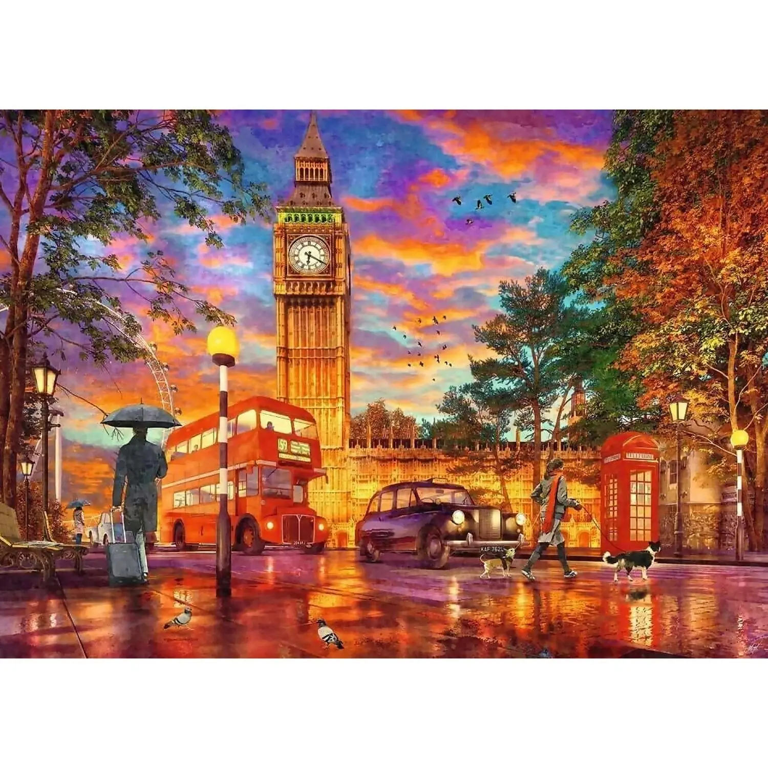 Ravensburger - Sunset At Parliament Square Jigsaw Puzzle 1000pc