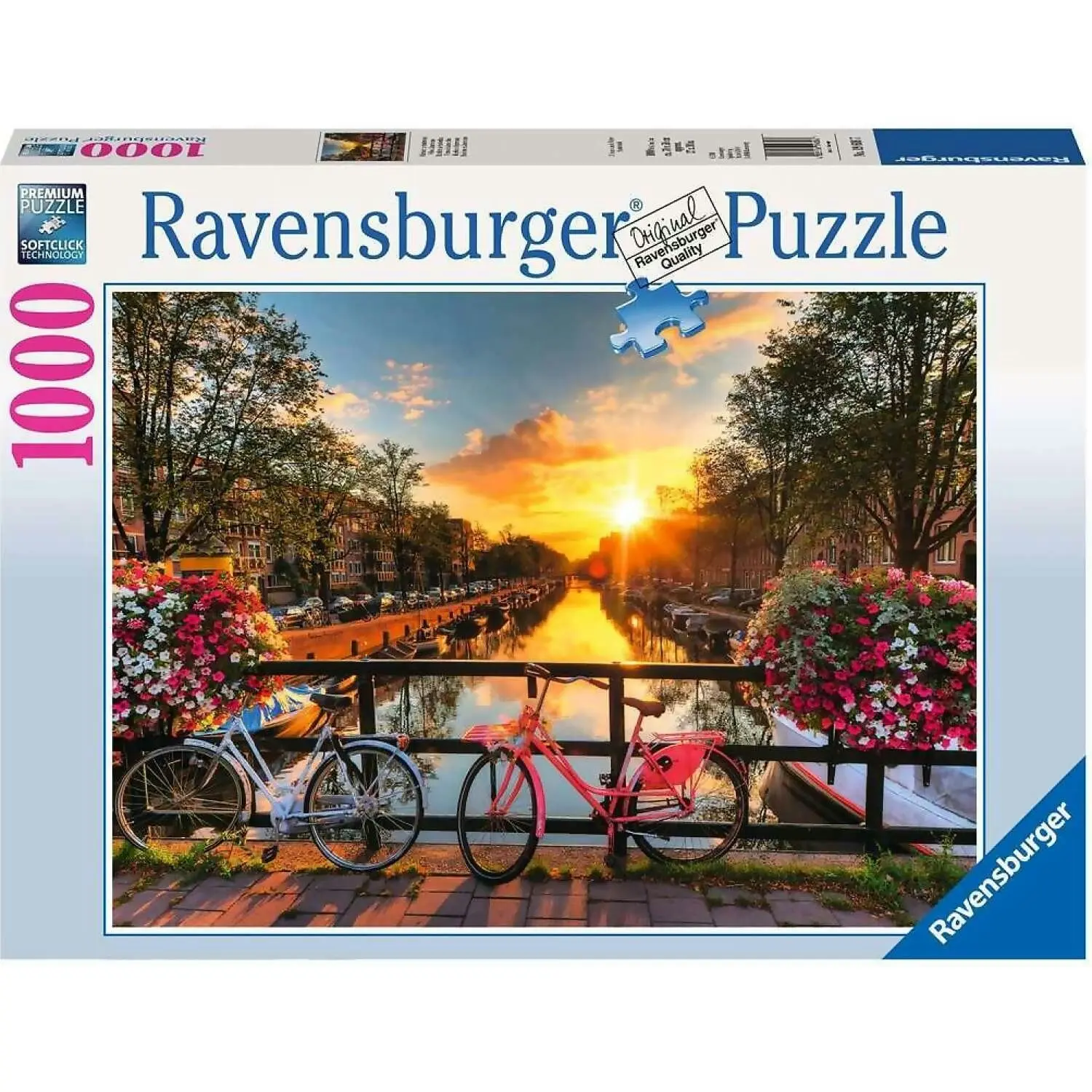 Ravensburger - Bicycles In Amsterdam Jigsaw Puzzle 1000pc