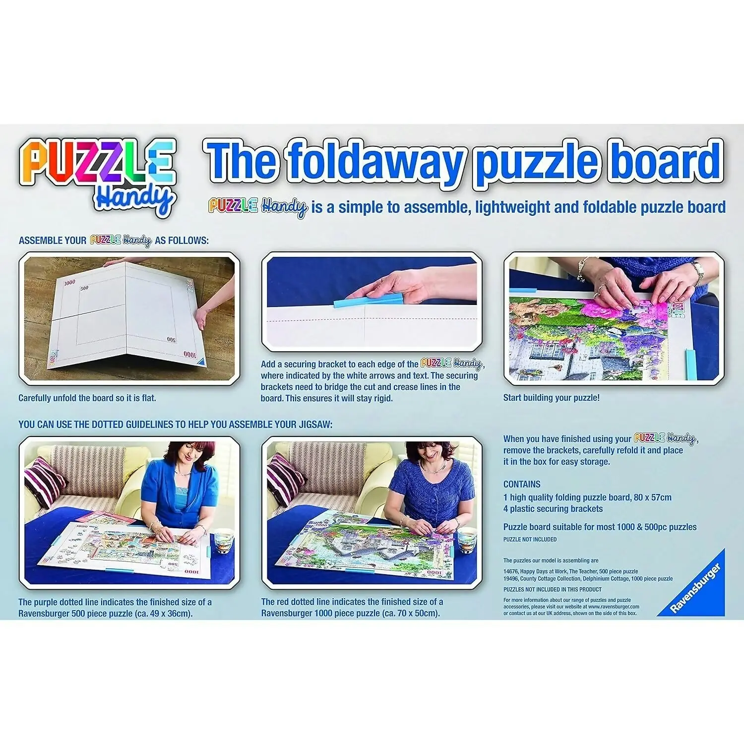 Ravensburger - Puzzle Handy The Foldaway Puzzle Board