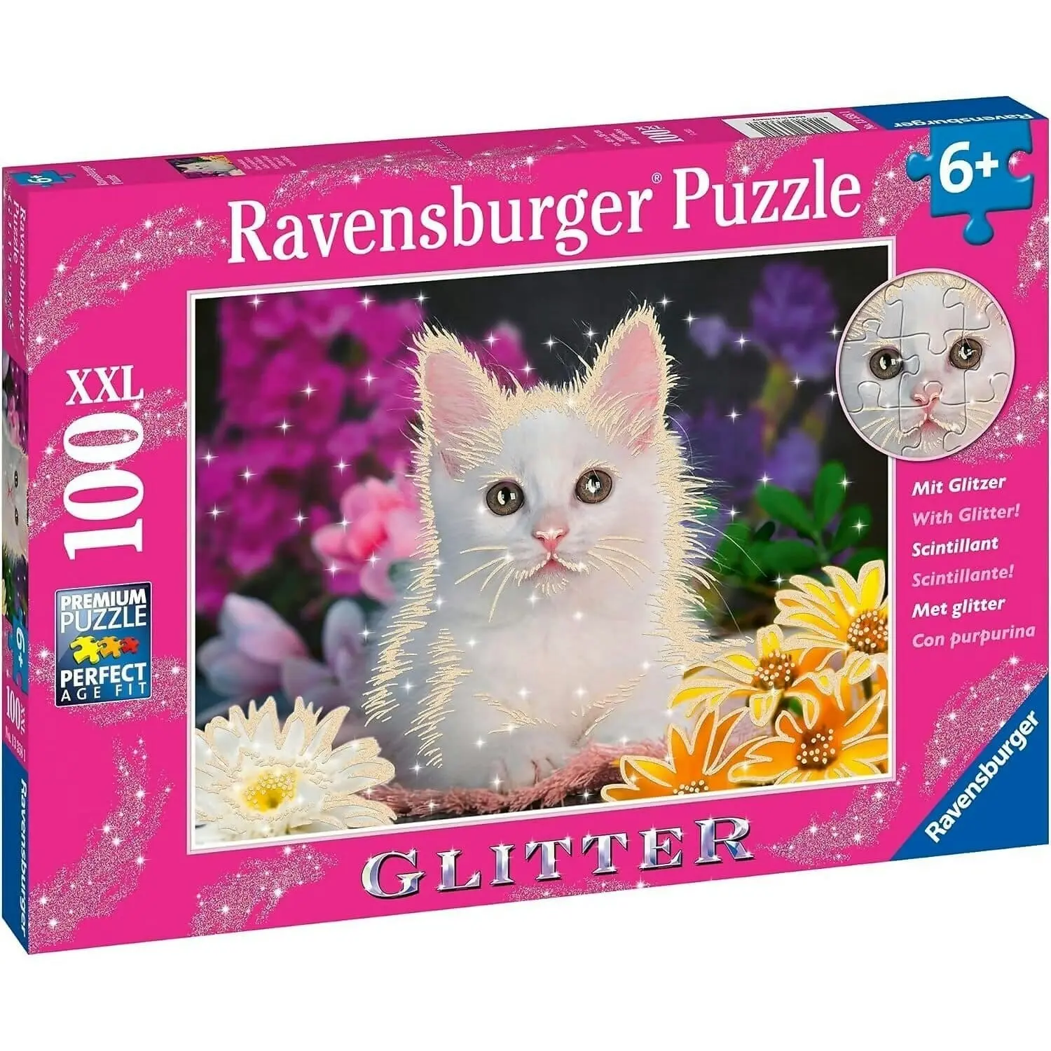 Ravensburger - Glitter Cat Jigsaw Puzzle XXL 100pc