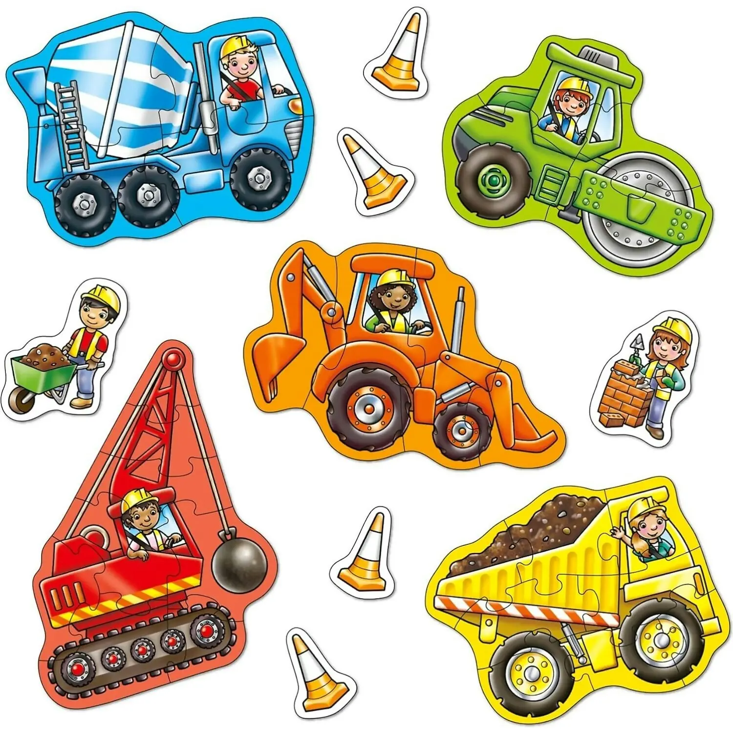 Orchard Toys - Big Wheels Jigsaw Puzzle 4 X 8 Pieces