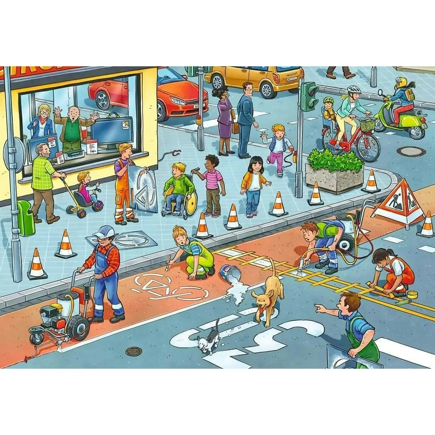 Ravensburger - Road Works Jigsaw Puzzle 2 X 12pc