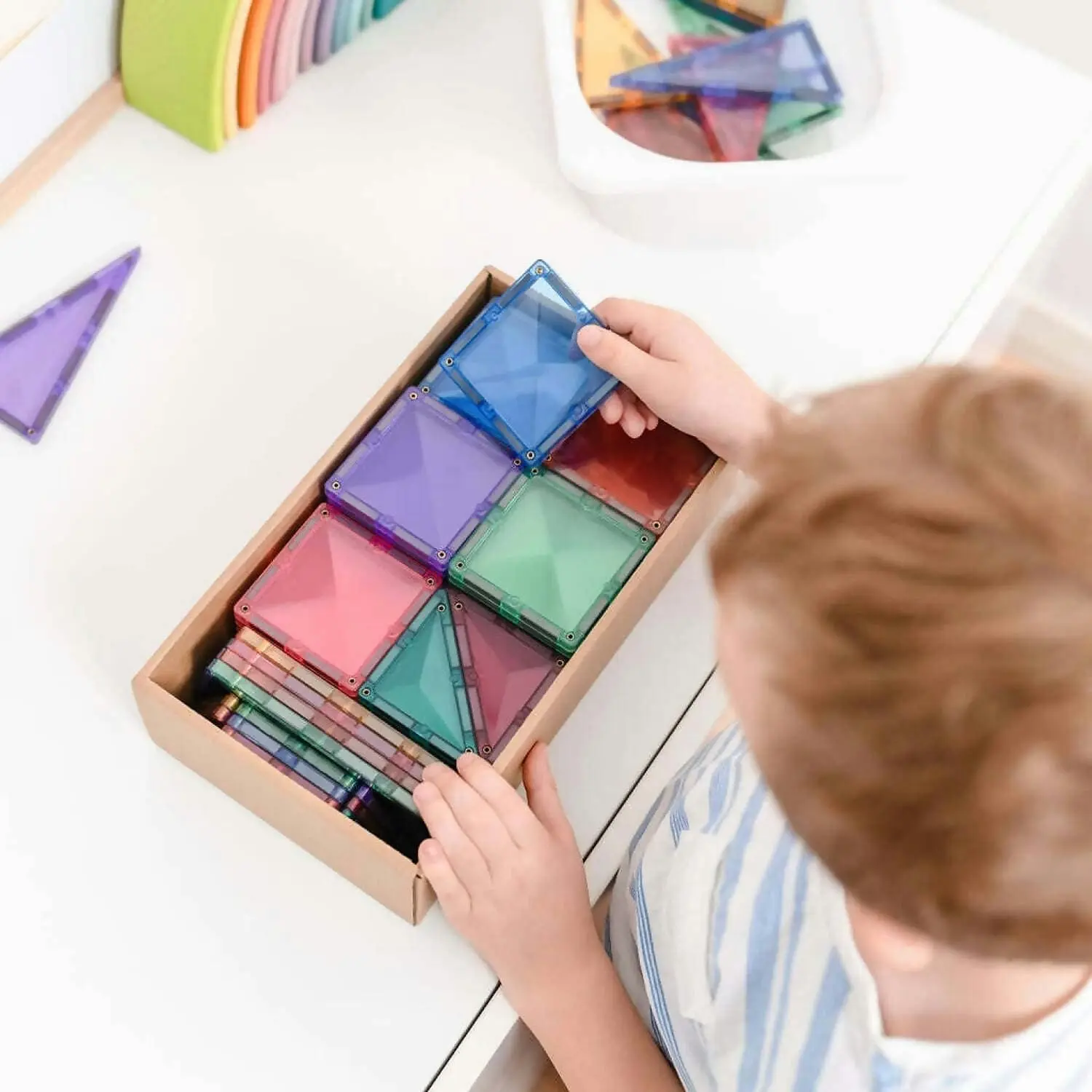 Connetix - Magnetic Tiles Pastel Starter Pack 64pc