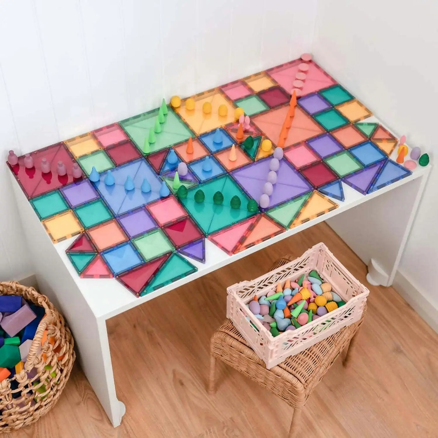 Connetix - Magnetic Tiles Pastel Starter Pack 64pc