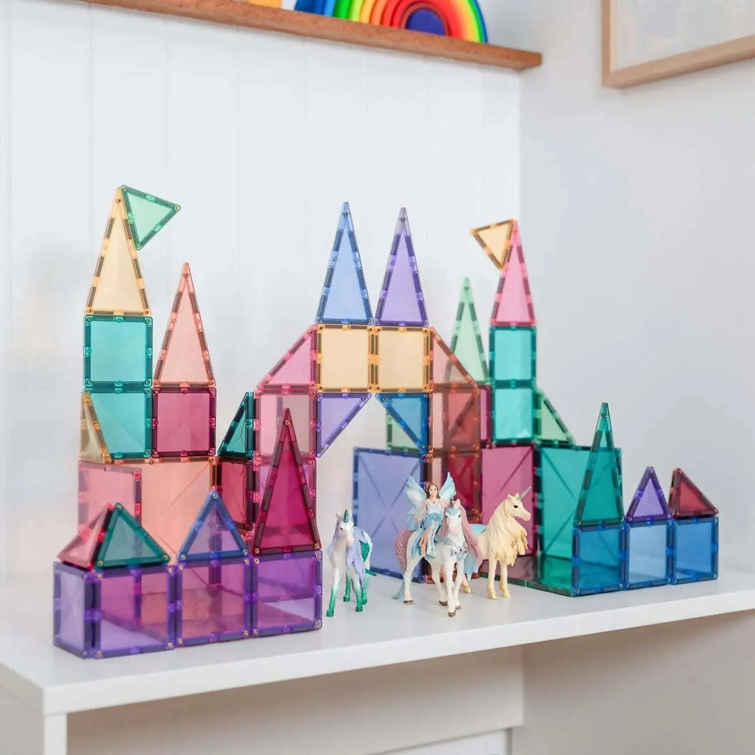 Connetix - Magnetic Tiles Pastel Starter Pack 64pc